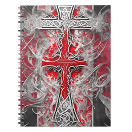 Cuaderno cross tattoo flower 37 anteckningsbok