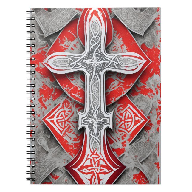 Cuaderno cross tattoo flower 38 anteckningsbok (Framsidan)