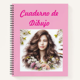 Cuaderno de dibujo floral