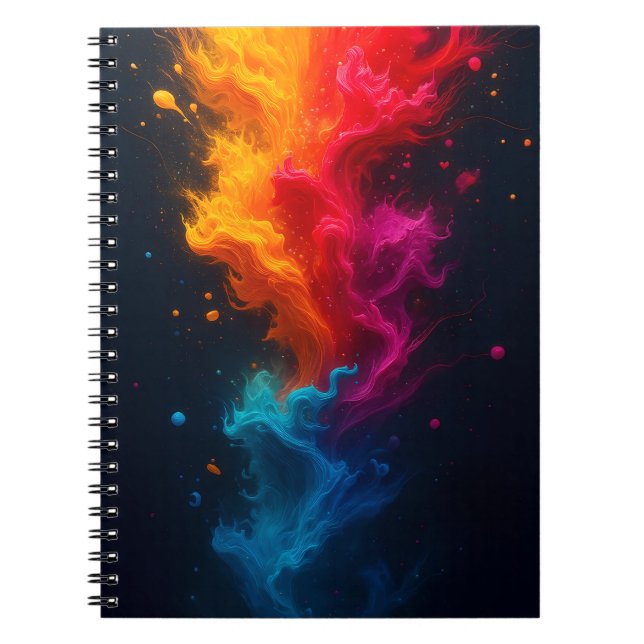 Cuaderno de fuego multicolor  anteckningsbok (Framsidan)