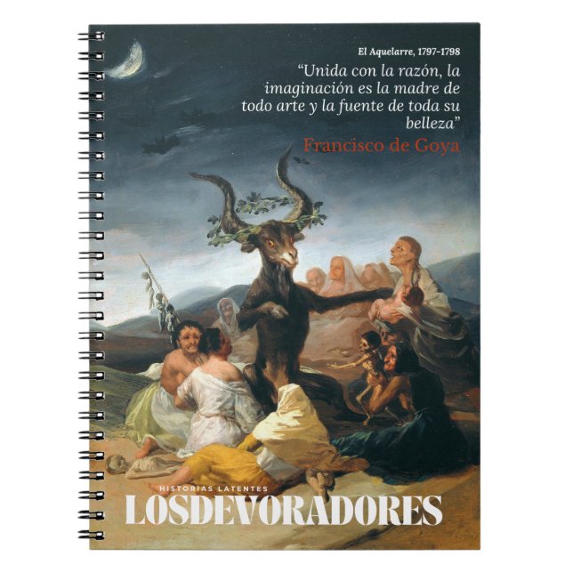 Cuaderno de notas Francisco de Goya, El Aquelarre Anteckningsbok (Framsidan)
