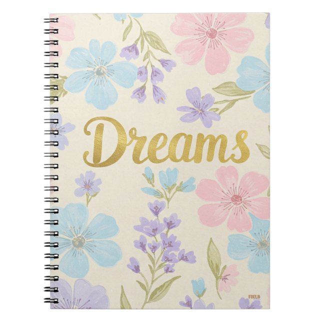 Cuaderno Dreams Floral Pattern Anteckningsbok (Framsidan)