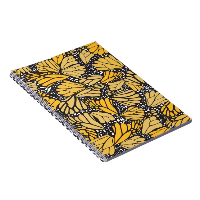 Cuaderno estampado mariposa monarca anteckningsbok (Högra Sidan)