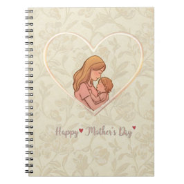 Cuaderno Happy Mother's Day Floral Anteckningsbok