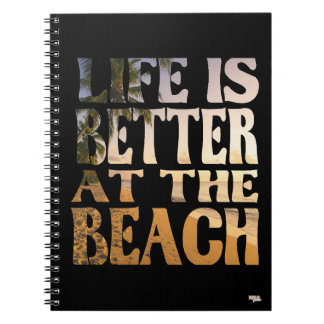 Cuaderno Life is Better at the Beach Anteckningsbok