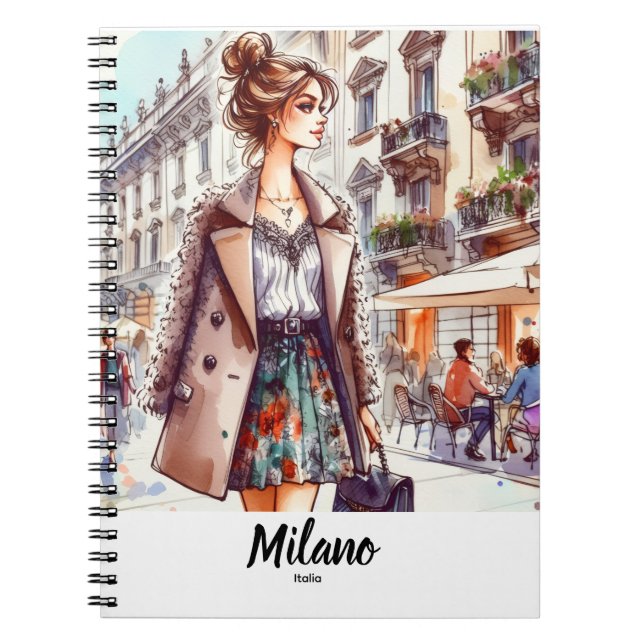 Cuaderno Milano Anteckningsbok (Framsidan)