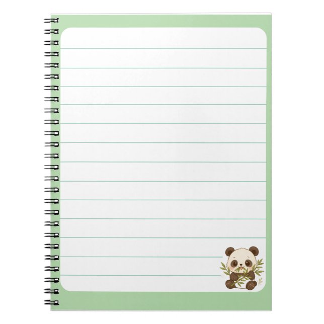 Cuaderno Panda Anteckningsbok (Framsidan)