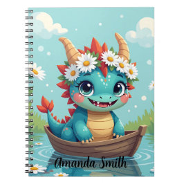 Cuaderno Personalizable con Nombre Diseño Dragon Anteckningsbok