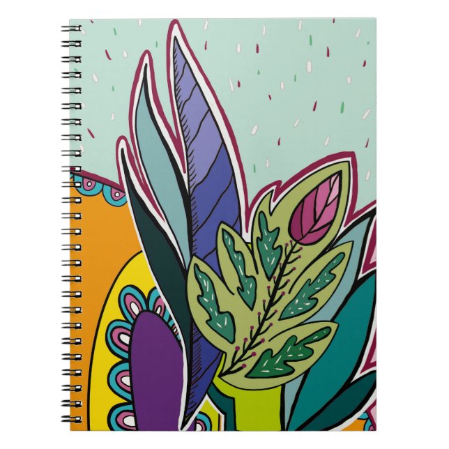 Cuaderno personalizado con diseños unicos anteckningsbok (Framsidan)