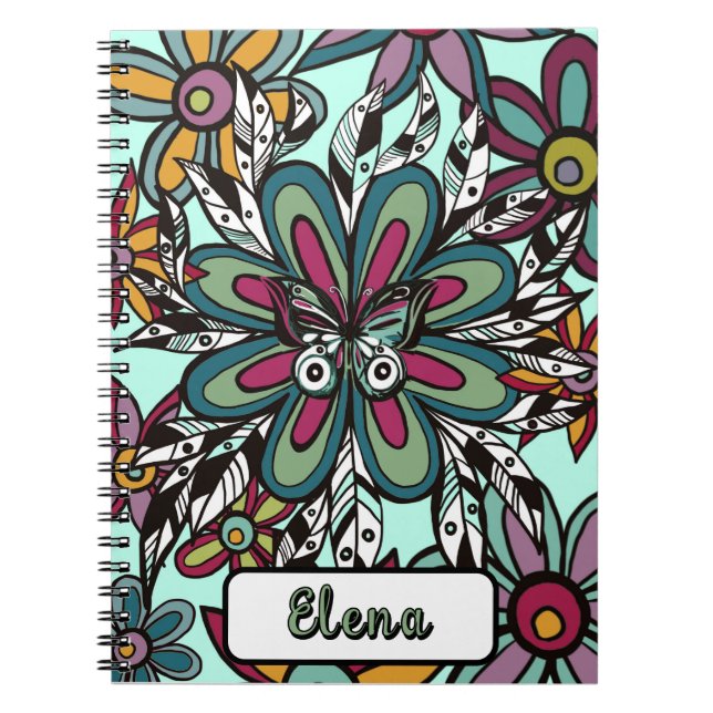 Cuaderno personalizado con diseños únicos anteckningsbok (Framsidan)