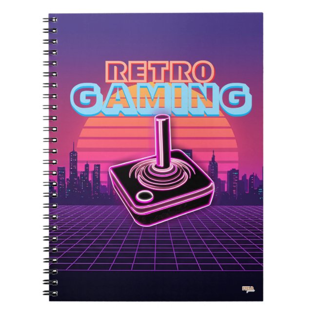 Cuaderno Retro wave Gaming Anteckningsbok (Framsidan)