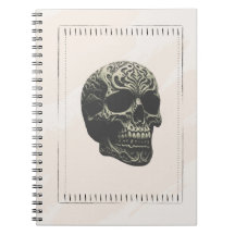 Cuaderno Skull Swirling Mönster
