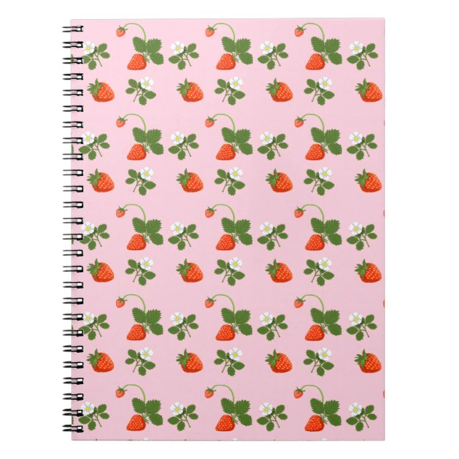 Cuaderno Strawberries Anteckningsbok (Framsidan)