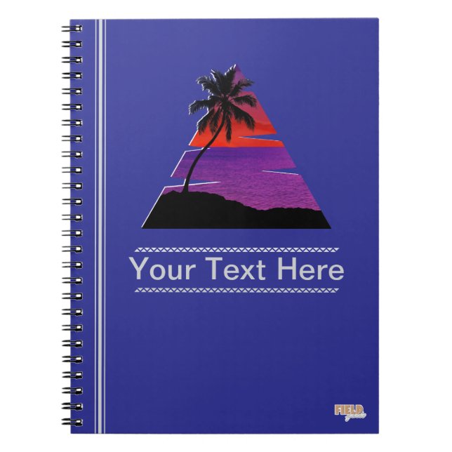 Cuaderno Sunset Beach Palm Anteckningsbok (Framsidan)