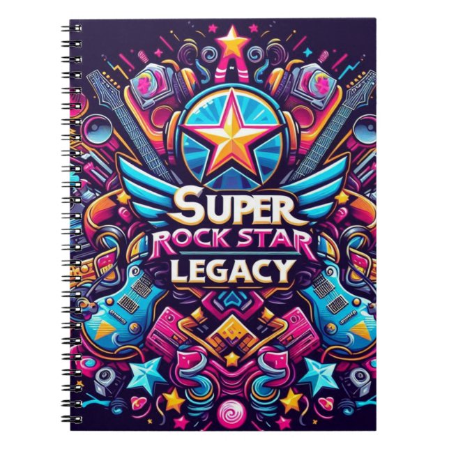 Cuaderno Super Star. Anteckningsbok (Framsidan)
