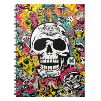 Cuaderno Terror Pop Art Anteckningsbok