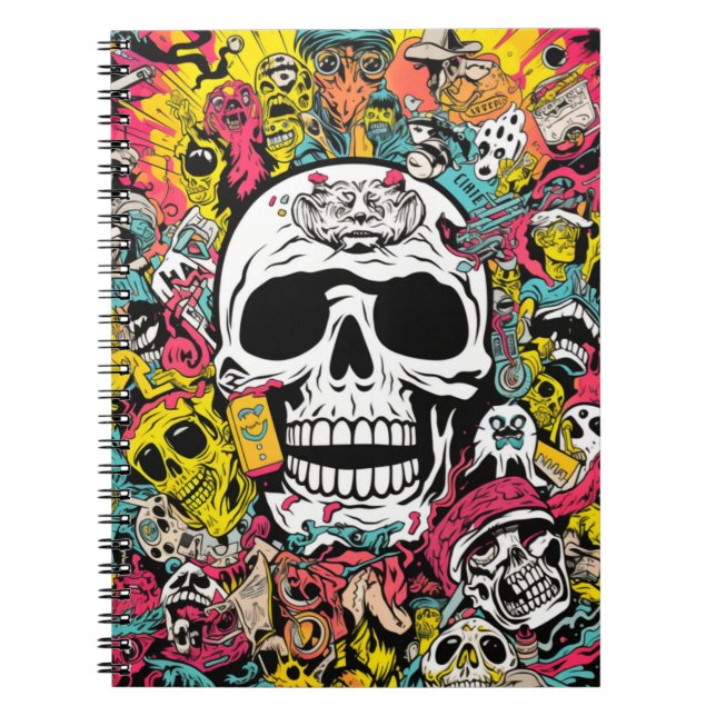 Cuaderno Terror Pop Art  Anteckningsbok (Framsidan)
