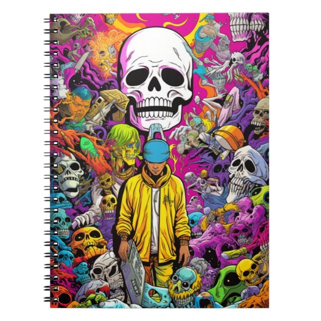 Cuaderno Terror Pop Art  Anteckningsbok (Framsidan)