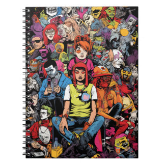 Cuaderno Terror Pop Art Anteckningsbok