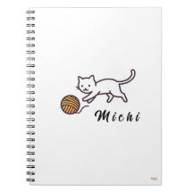 Cuaderno White Kitten Michi