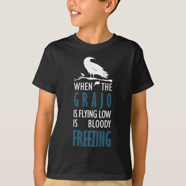 Cuando el grajo vuela bajo t shirt (Framsida)