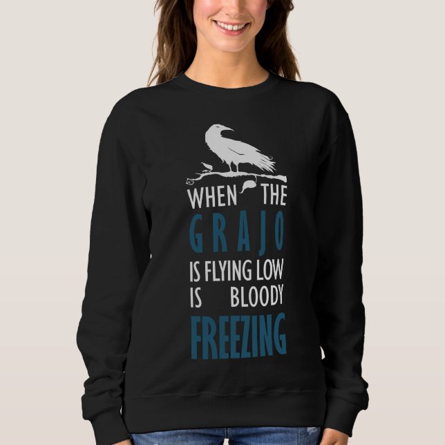 Cuando el grajo vuela bajo t shirt (Framsida)