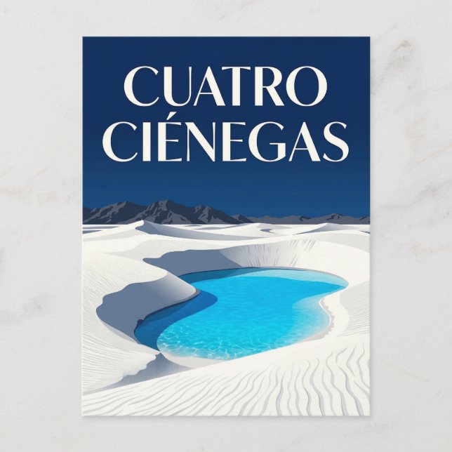 Cuatro Ciénegas Vykort (Framsida)