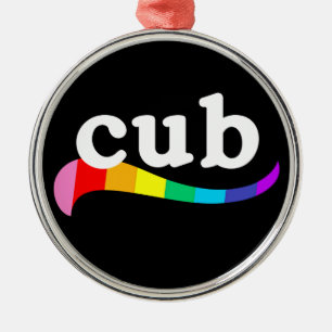 CUB Gay Community Kroppstyp Yngre Björn Julgransprydnad Metall