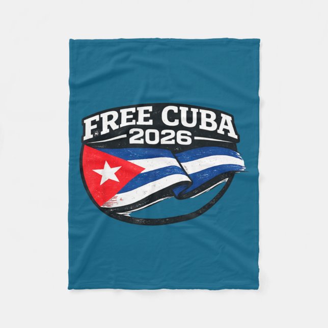 Cuba Cuba Libre Donroe Doctrine Design Fleecefilt (Framsidan)