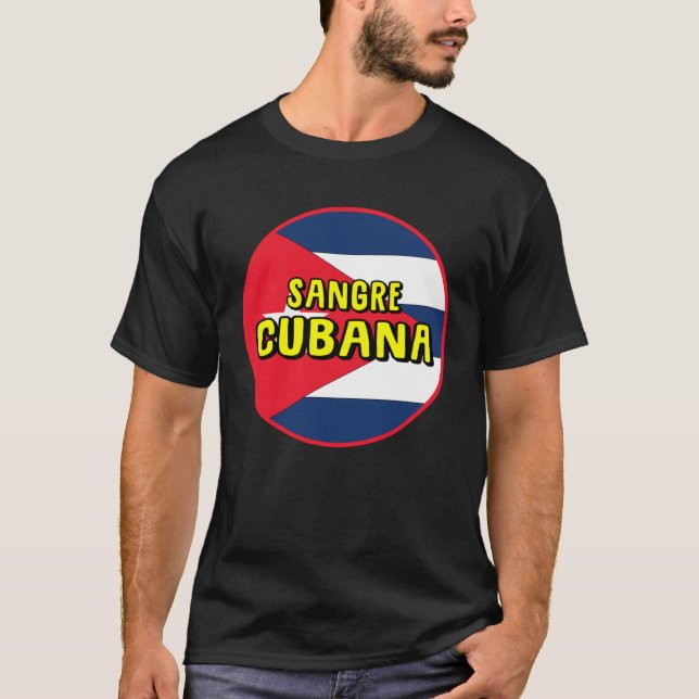 Cuba flag Cuban blood Cuba holiday Cuba fan Cuba T Shirt (Framsida)