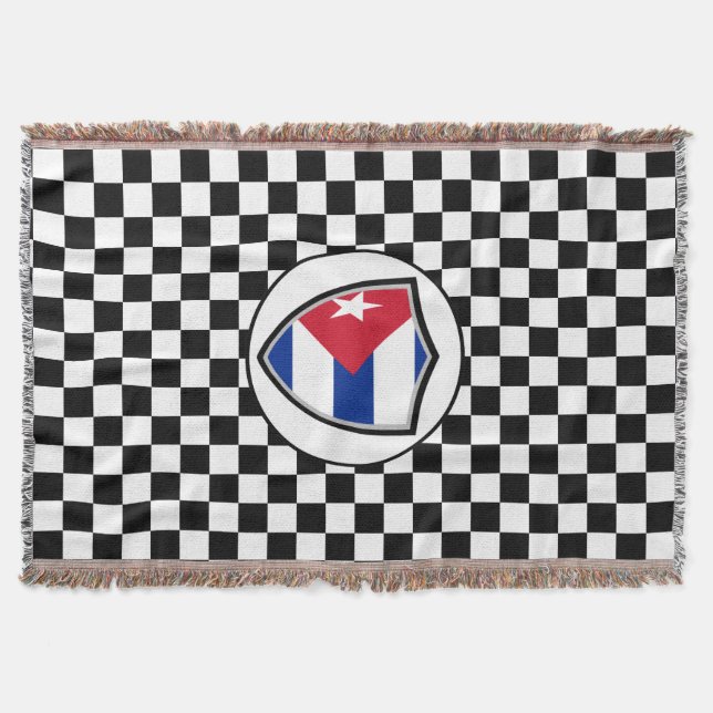 Cuba flag throw blanket filt (Framsidan)