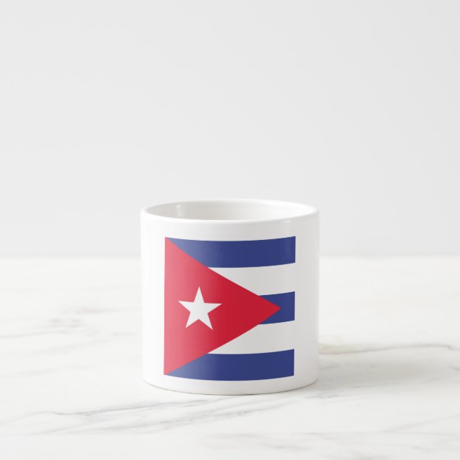 Cuba Flagga Emblem Espressomugg (Framsidan)