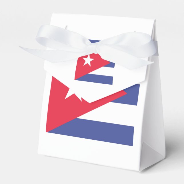Cuba Flagga Emblem Presentaskar (Framsidan Sidan)