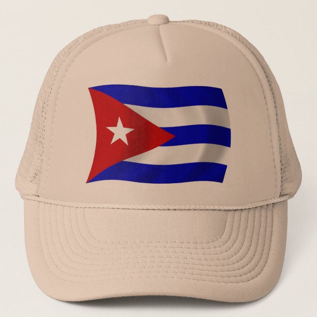 Cuba Flagga Hat Truckerkeps (Framsida)