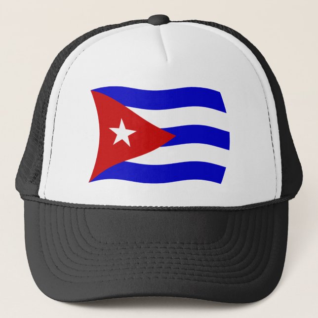 Cuba Flagga Hat Truckerkeps (Framsida)