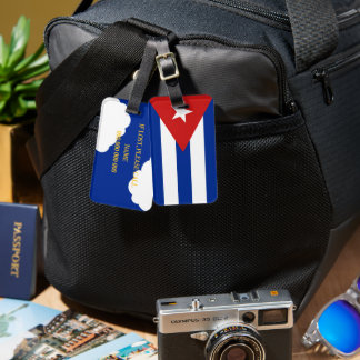 Cuba flagga Patriotisk semester Bagagebricka
