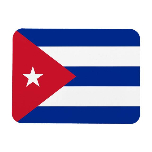 Cuba Flagga Premium Magnet (Horisontell)