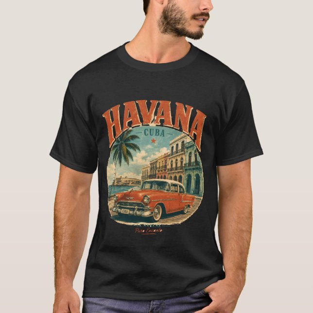 Cuba, Havan T Shirt (Framsida)