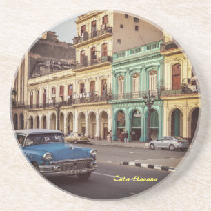 Cuba Havana Vintage Classic Car Cityscape Underlägg