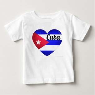 Cuba Heart Flagga T-shirt