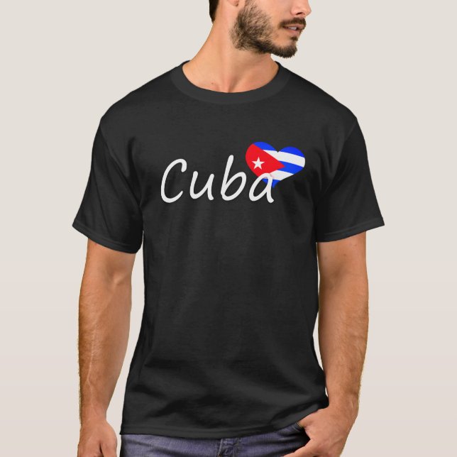 Cuba Kärlek T Shirt (Framsida)