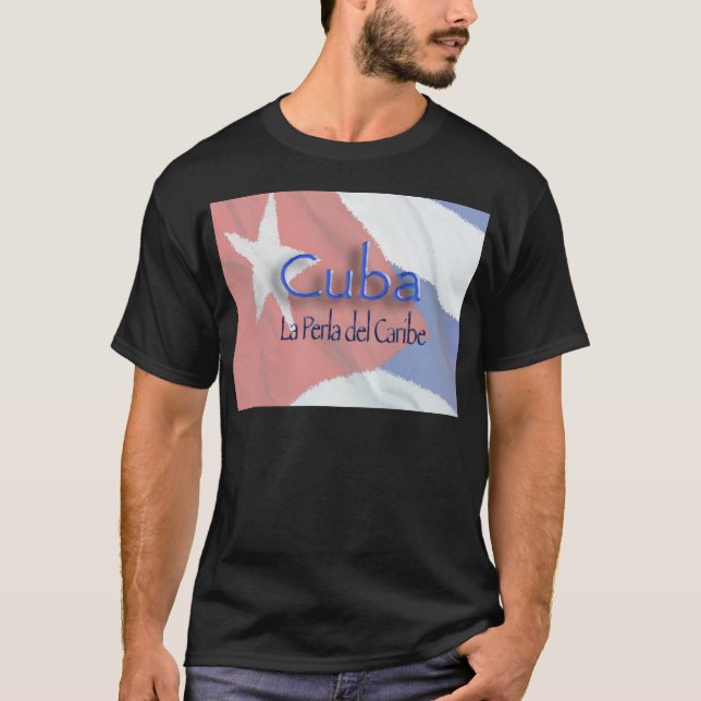 CUBA - La Perla del Caribe Tee (Framsida)