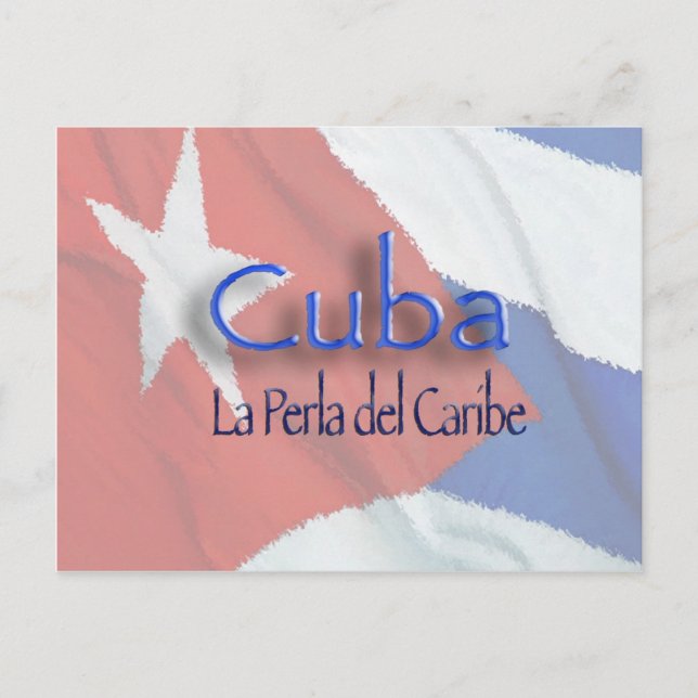 CUBA - La Perla del Caribe Vykort (Framsida)