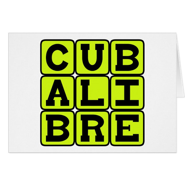 Cuba Libre, Highball Cocktail Hälsningskort (Framsidan Horizontal)