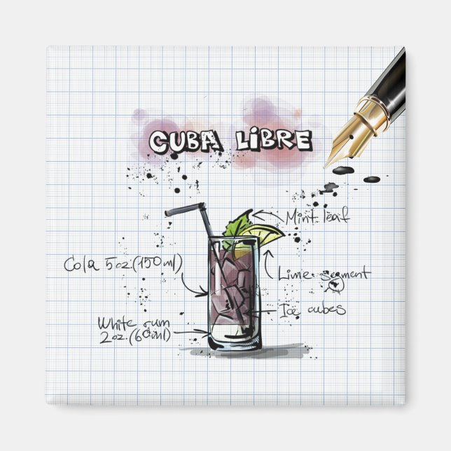Cuba Libre Magnet (Framsidan)
