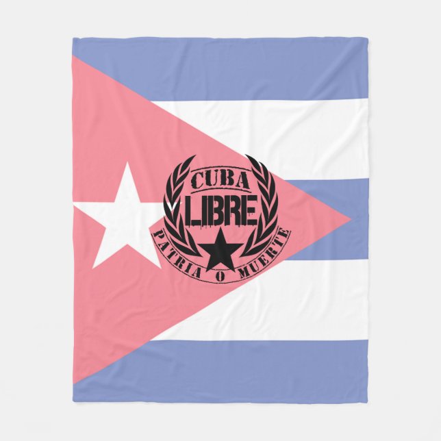 Cuba Libre Motto Laurels Fleecefilt (Framsidan)
