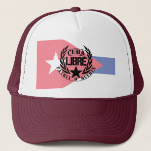 Cuba Libre Motto Laurels Truckerkeps