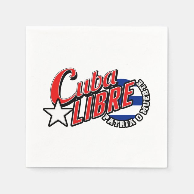 Cuba Libre Motto Pappersservett (Framsidan)
