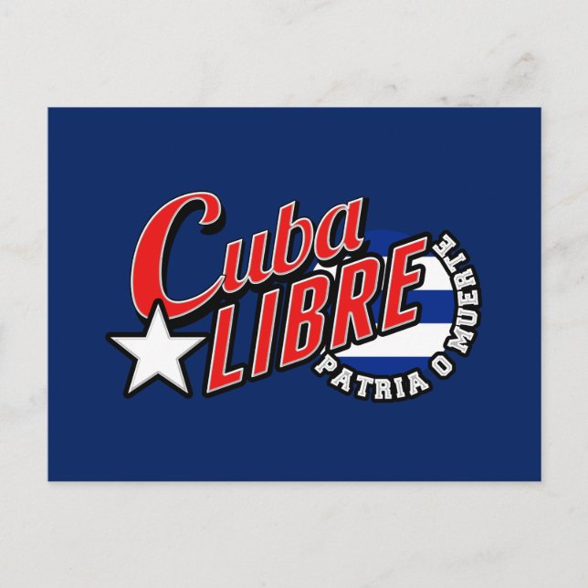 Cuba Libre Motto Vykort (Framsida)