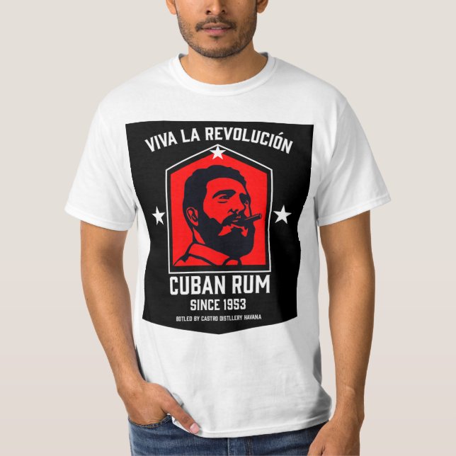 Cuba Libre Rum Drinkers Revolution T-Shirt (Framsida)